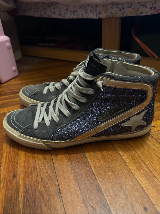 Golden Goose Shoes - Golden Goose Women’s 9 Dark Gray with Navy Glitter